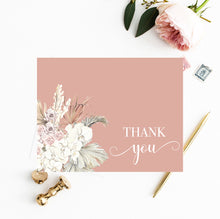 Load image into Gallery viewer, Pampas Grass FOLDED Thank You Cards No.2