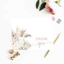Load image into Gallery viewer, Pampas Grass FOLDED Thank You Cards No.1