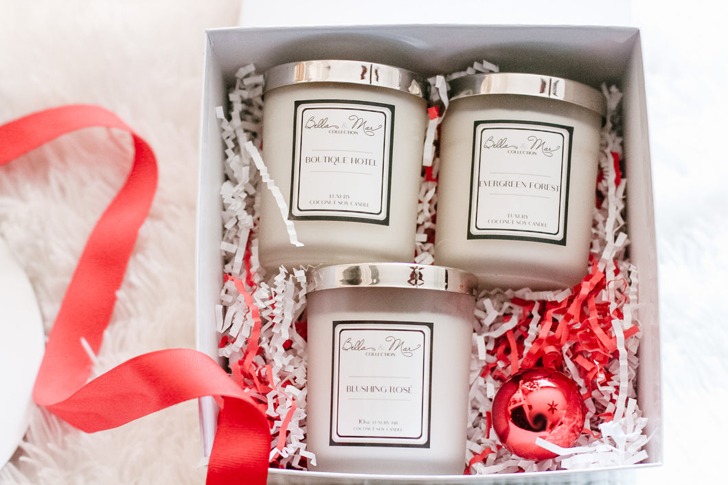 Gift Set | 3 Silver Lid Candles