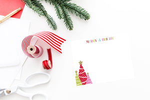 Holiday Greeting Cards-No. 10 Merry + Bright