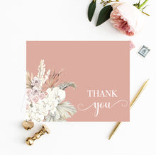 Load image into Gallery viewer, Pampas Grass FOLDED Thank You Cards No.2
