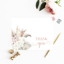 Load image into Gallery viewer, Pampas Grass FOLDED Thank You Cards No.1
