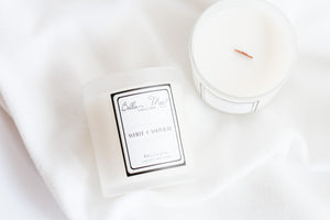White Cashmere WOOD WICK-Luxury Candle